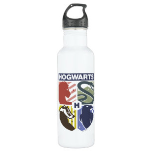 Vintage HOGWARTS™ Stamped Crest Stainless Steel Water Bottle