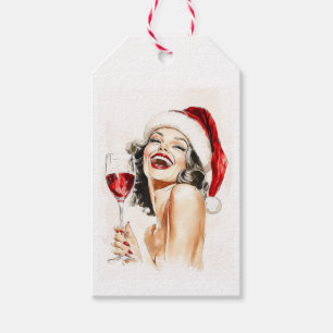 Vintage Holiday Cheer in Watercolor Gift Tags