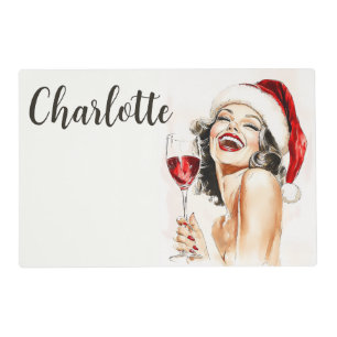 Vintage Holiday Cheer in Watercolor Placemat