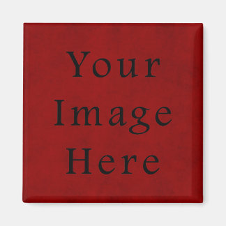 Vintage Holiday Christmas Red Parchment Paper Magnet