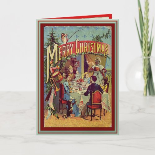 Vintage Holiday Dinner Merry Christmas Personalize