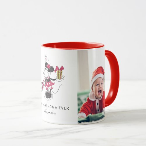 Vintage Holiday Minnie  Best Grandma Ever Mug