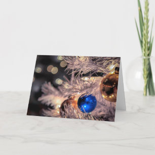 Vintage Holiday Ornament Ball Blue