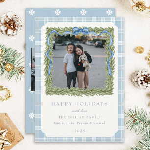 Vintage Holiday Photo Cards Printed or Digital