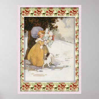 Vintage Holiday Scene Poster by CaptainScratch at Zazzle