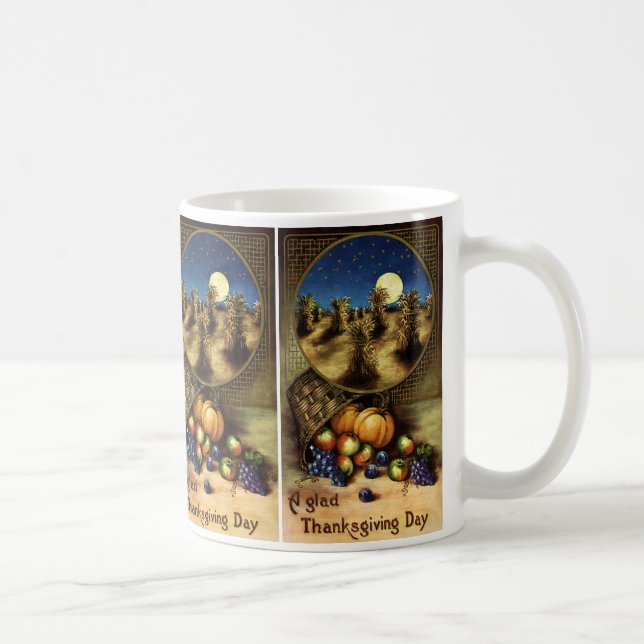 Vintage Holidays, A Glad Thanksgiving Day Coffee Mug (Right)