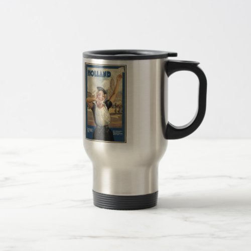 Vintage Holland Air Ad Travel Mugs