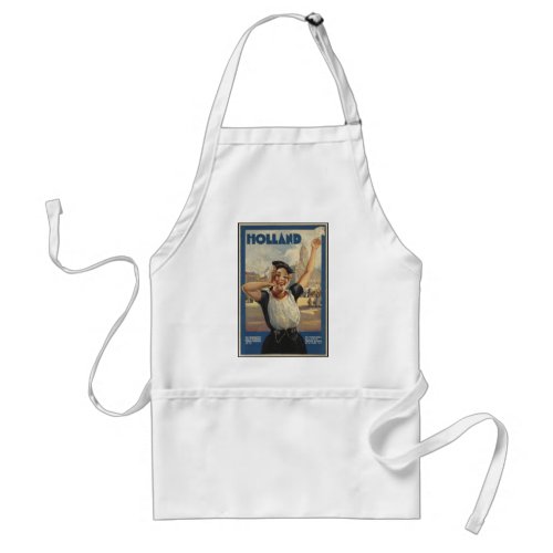 Vintage Holland Air Travel Adult Apron