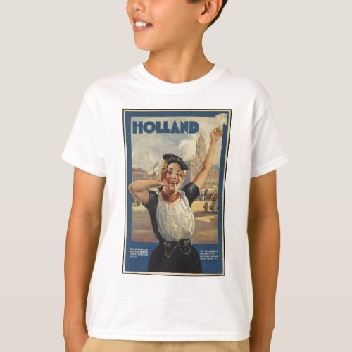 Vintage Holland Air Travel T_Shirt