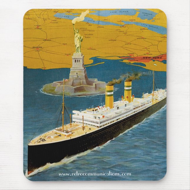 Vintage Holland America Mousepad (Front)