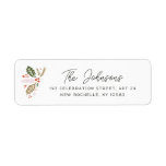 Vintage Holly Christmas Holiday Return Address Label<br><div class="desc">Featuring our original hand-drawn gollies in vibrant colors with a vintage feel.</div>