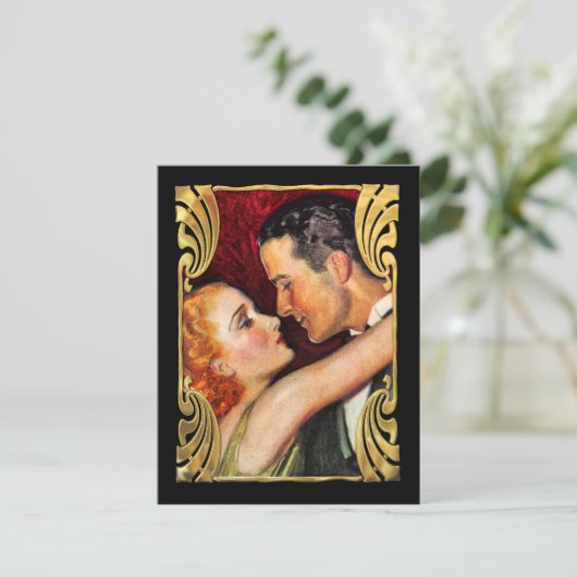 Vintage Hollywood Glamour Couple Reception (Standing Front)