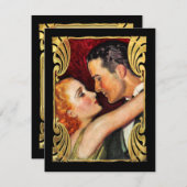 Vintage Hollywood Glamour Couple Reception (Front/Back)