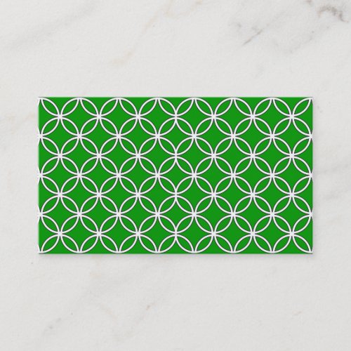 Vintage Hollywood Green Business Card