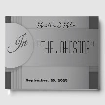 Vintage Hollywood Movie Title Wedding Guest Book