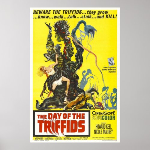 Vintage Hollywood Nostalgia The Day of the Triffid Poster