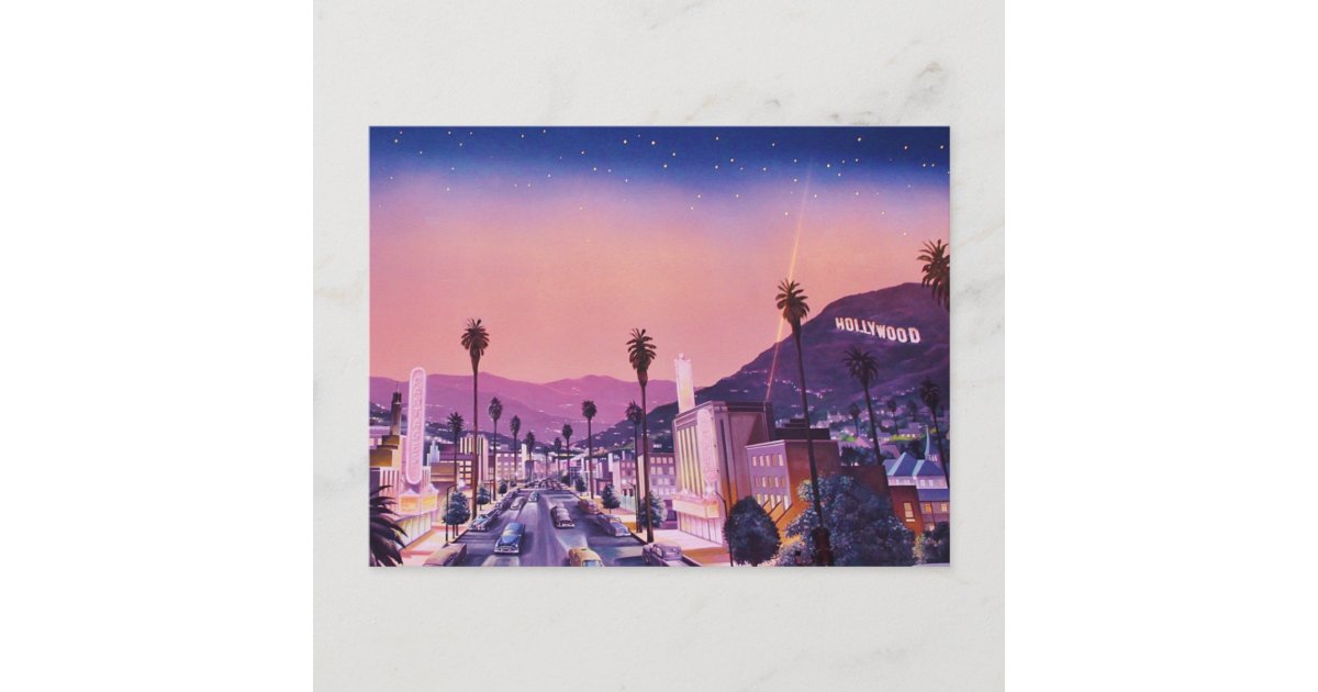 Vintage Hollywood Postcard Zazzle