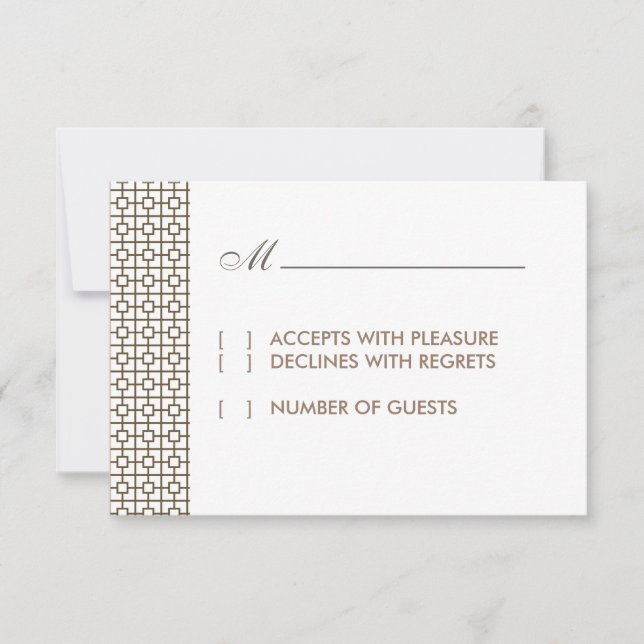 Vintage Hollywood RSVP Card (Front)