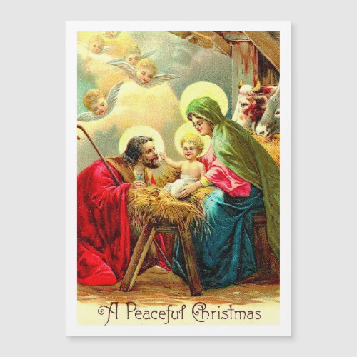 Vintage Holy Family Christmas Holiday Card