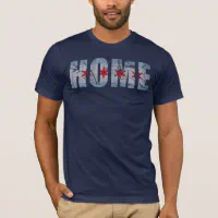 Chicago Skyline // Retro Vintage Faded Style Design - Chicago - T-Shirt