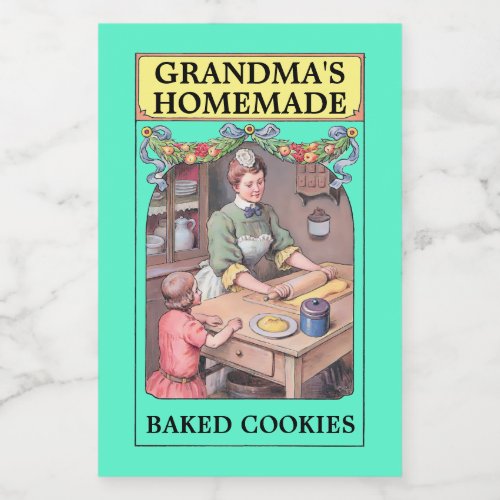 Vintage Homemade Baked Goods Template Food Label