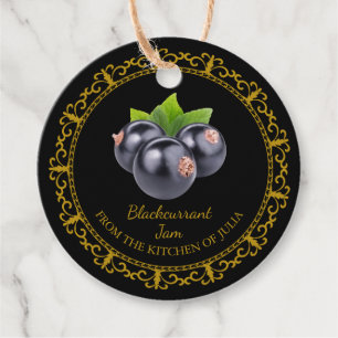 Vintage Homemade Blackcurrant Jam Hang Tag 