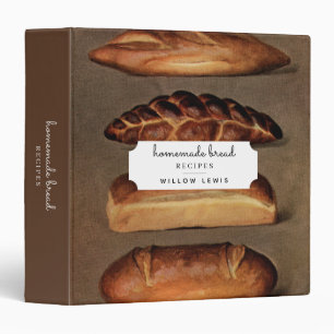 Vintage Homemade Bread Recipe Family Cookbook 3 Ring Binder