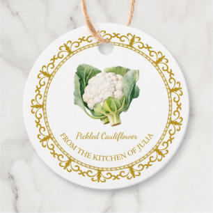 Vintage Homemade Cauliflower Pickle Hang Tag