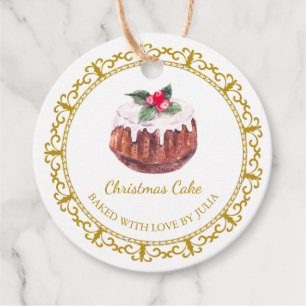 Vintage Homemade Christmas Cake Hang Tag