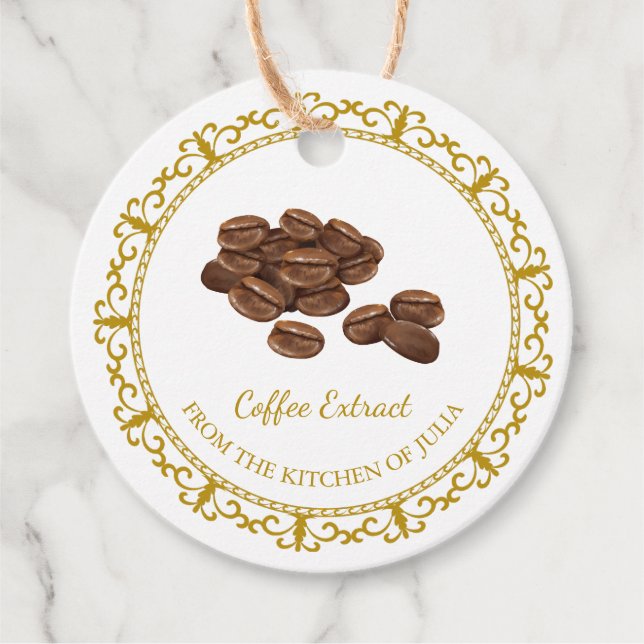 Vintage Homemade Coffee Extract Hang Tag (Front)