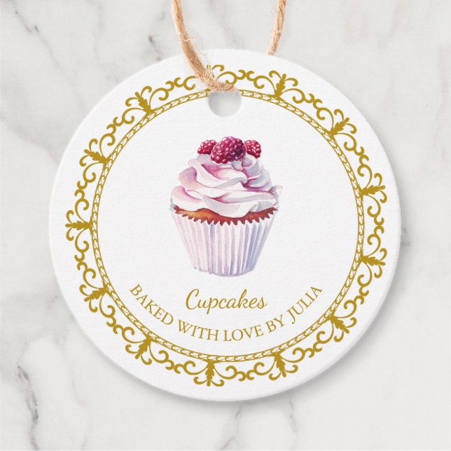 Vintage Homemade Cupcakes Hang Tag (Front)