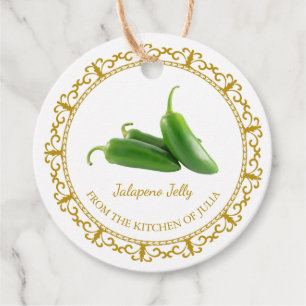 Vintage Homemade Jalapeno Jelly Hang Tag