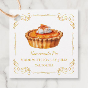 Vintage Homemade Pie Square Hang Tag
