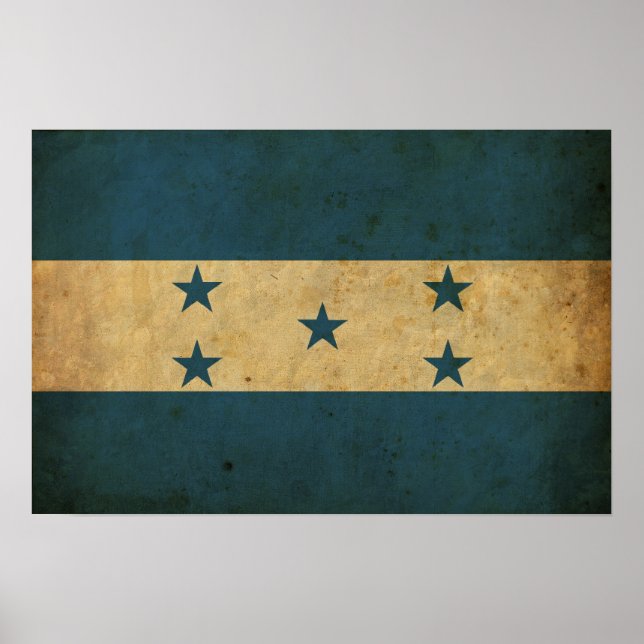 Vintage Honduras Flag Poster (Front)