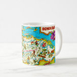 Vintage Honduras Map Mug<br><div class="desc">Crazy colorful and happy retro map of the country of Honduras.</div>