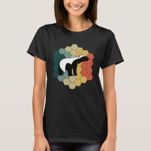 Vintage Honey Badger 80s Retro Style Sunset Honey T-Shirt