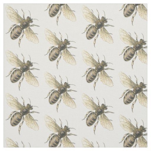 Vintage Honey Bee Fabric