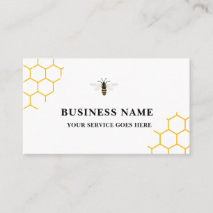 Vintage Honey Bee Farm Business Card