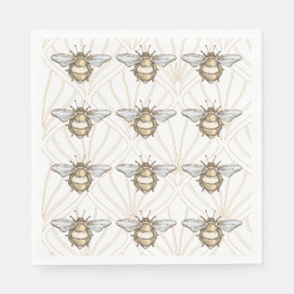 Vintage Honey Bee Napkins