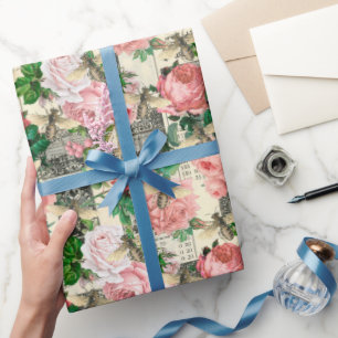 Vintage Honey Bee Pattern Wrapping Paper
