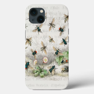 Vintage Honey Bee Queen Bee Entomology Botanical iPhone 13 Case