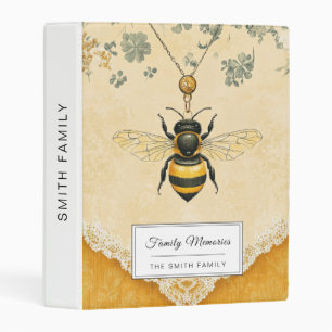 Vintage Honey Bee Wildflower Garden (7) Mini Binder
