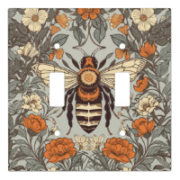 Vintage Honey Bee William Morris Inspired Floral