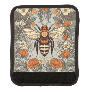 Vintage Honey Bee William Morris Inspired Floral Luggage Handle Wrap