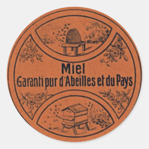 Vintage Honey Label Sticker