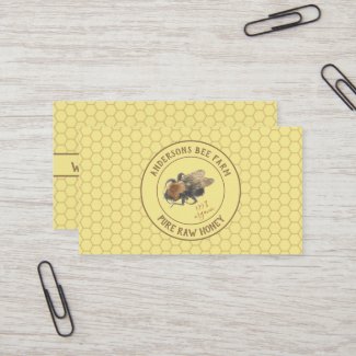 Vintage Honeybee & Honeycomb | Beefarm / Beekeeper