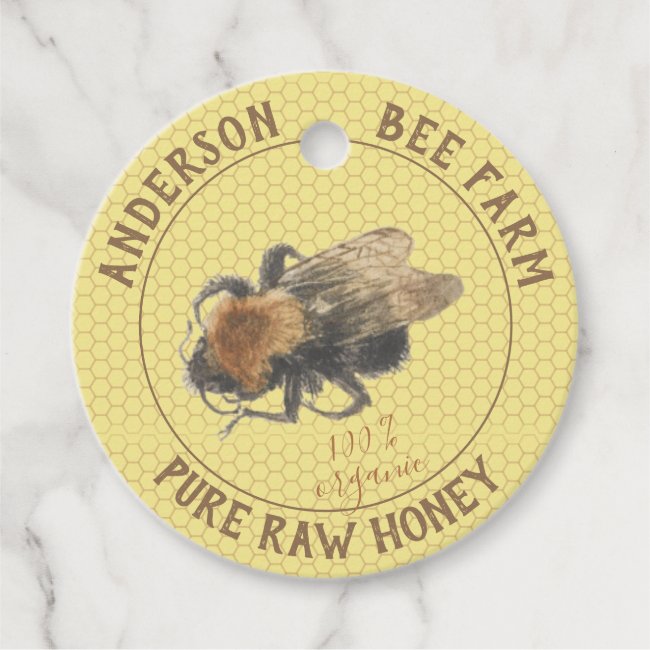 Vintage Honeybee & Honeycomb | Honey Jar
