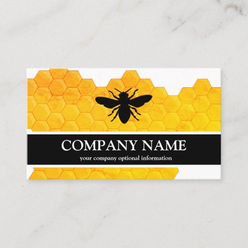 Vintage Honeycomb Bee BeeKeeper Honey Apairist Bus Business Card