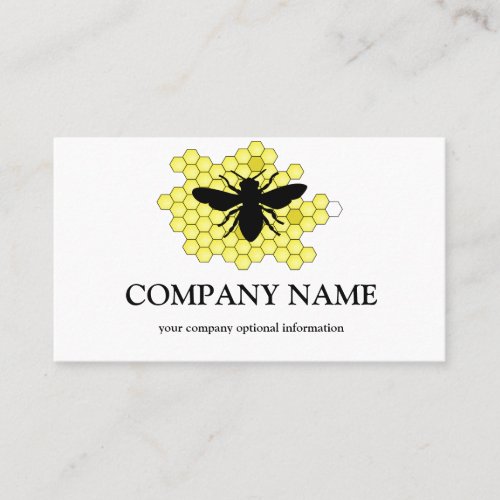 Vintage Honeycomb Bee BeeKeeper Honey Apairist Bus Business Card