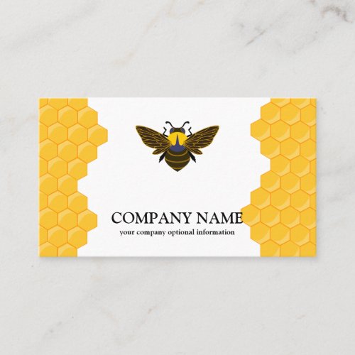 Vintage Honeycomb Bee BeeKeeper Honey Apairist Bus Business Card